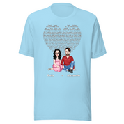 Our Favorite Song — Personalized Couple Portraits with Custom Lyrics Unisex  T-Shirt