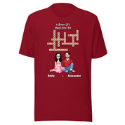 10 Reasons It’s Always Been You — Personalized Couple Portraits with Custom Scrabble Unisex T-Shirt