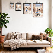 Personalized couple wedding canvas of two people sitting together on a garden swing beneath soft blooming flowers, with a custom romantic quote above them and their names displayed at the bottom — LOVECOUPLET