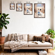 Personalized couple wedding canvas of two people sitting together on a garden swing beneath soft blooming flowers, with a custom romantic quote above them and their names displayed at the bottom — LOVECOUPLET