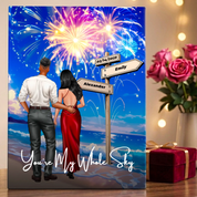 You’re My Whole Sky — Personalized Couple Canvas