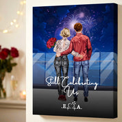 Still Celebrating Us — Personalized Couple Canvas