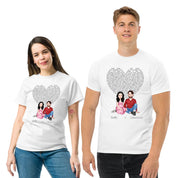 Our Favorite Song — Personalized Couple Portraits with Custom Lyrics Unisex  T-Shirt | LOVECOUPLET