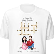 10 Reasons It’s Always Been You — Personalized Couple Portraits with Custom Scrabble Unisex T-Shirt | LOVECOUPLET