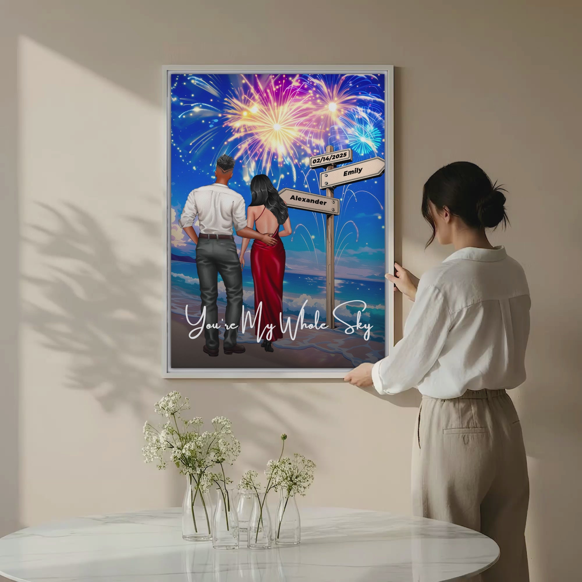 You’re My Whole Sky — Personalized Couple Canvas