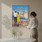 Every Step With You — Personalized Couple Canvas with Custom Location Map