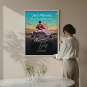 The Adventure Begins — Personalized Wedding Couple Canvas