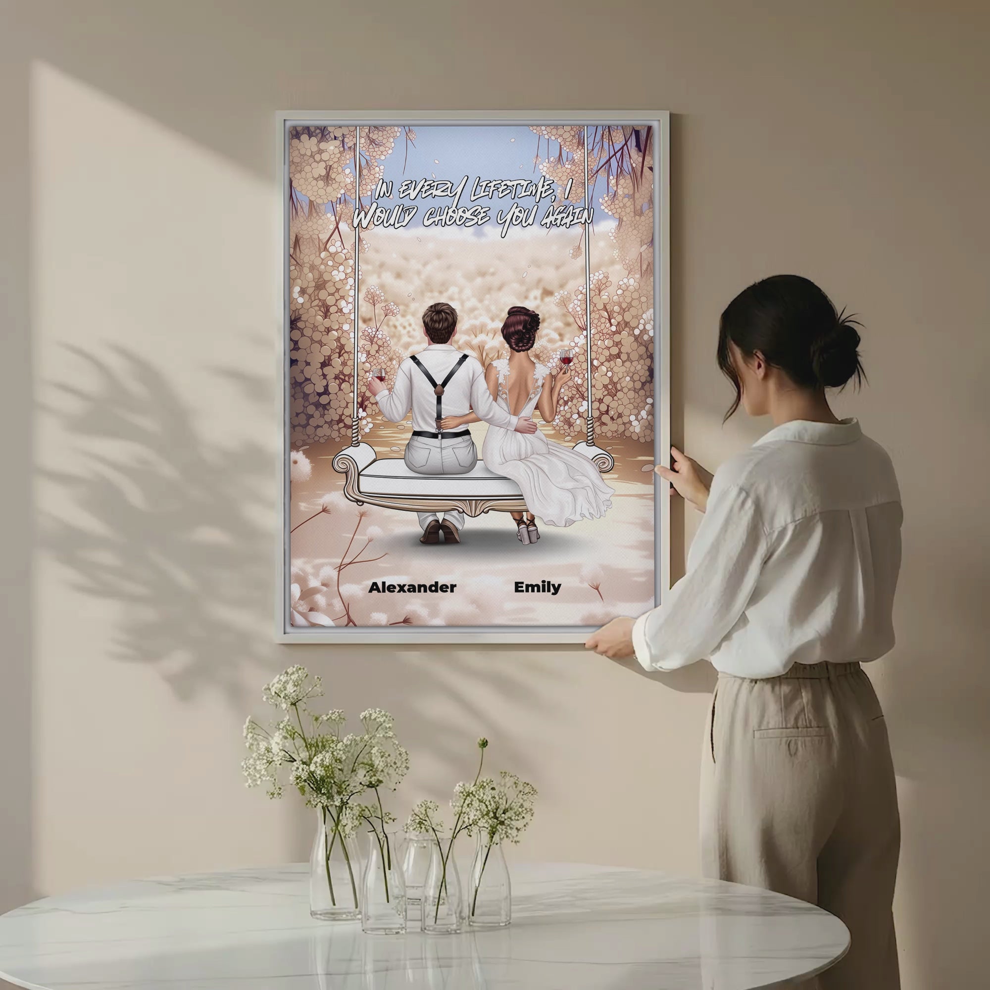 In Every Lifetime — Personalized Couple Canvas