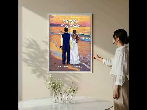 Once in a Lifetime — Personalized Wedding Couple Canvas