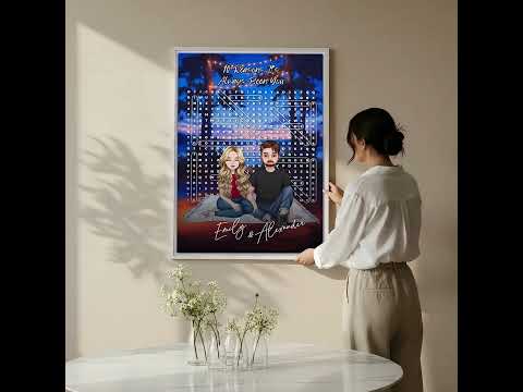 10 Reasons It’s Always Been You — Personalized Couple Portrait Word Search Canvas