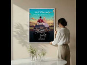 The Adventure Begins — Personalized Wedding Couple Canvas