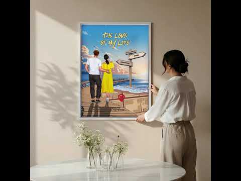 Every Step With You — Personalized Couple Canvas with Custom Location Map