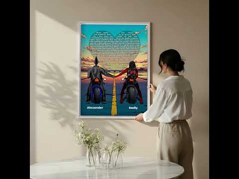 Every Road With You — Personalized Couple Canvas with Custom Lyrics
