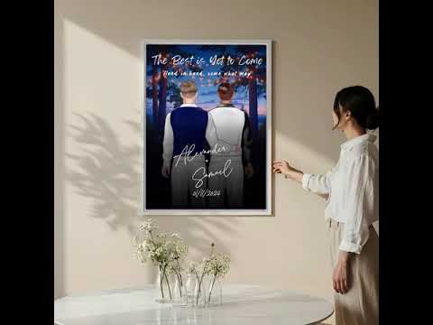 Happily Ever After — Personalized Wedding Couple Canvas
