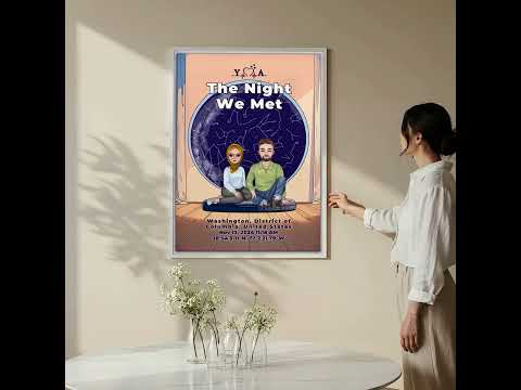 The Night Our Stars Aligned — Personalized Couple Portrait Canvas with Custom Star Map