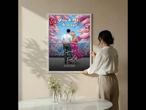 You & Me, Always — Personalized Couple Canvas