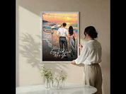 Every Path Leads Me to You — Personalized Couple Canvas
