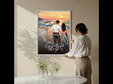 Every Path Leads Me to You — Personalized Couple Canvas